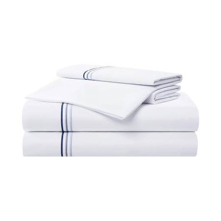 Monarch Brands Aston & Arden Sateen - Queen, Blue P-SS-T600-QN-BL